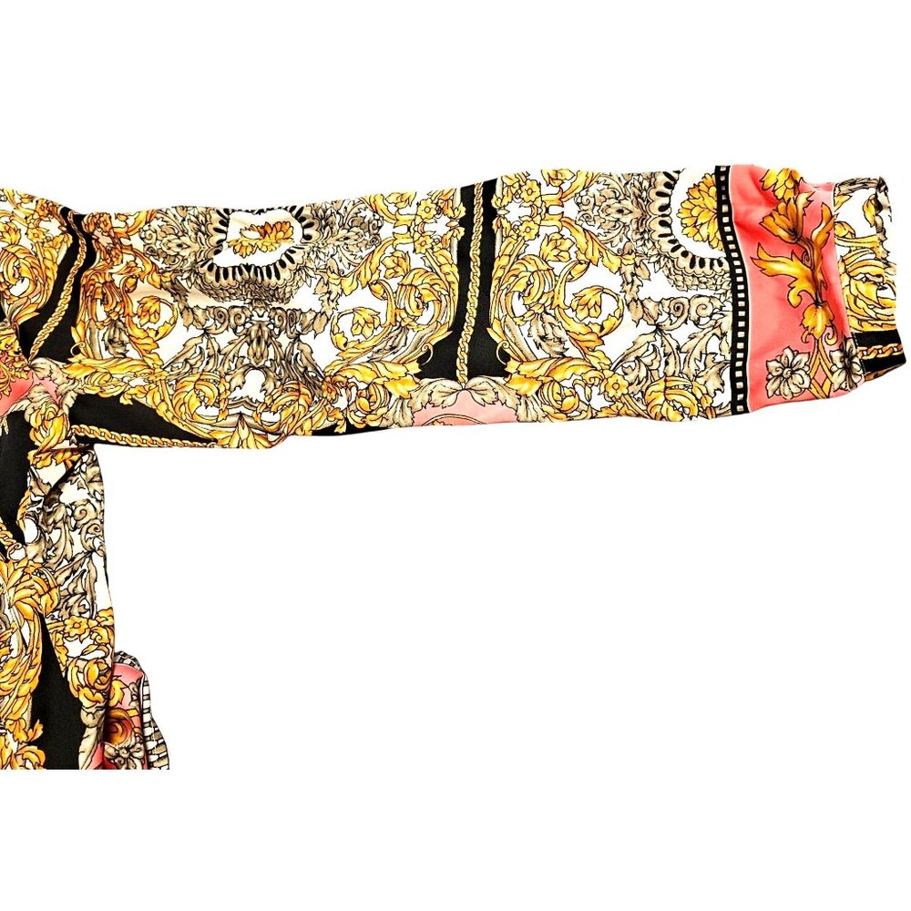 Laundry By Shelli Segal Womens Long Sleeve Baroque Print Blouse Size 6 - Picture 12 of 12